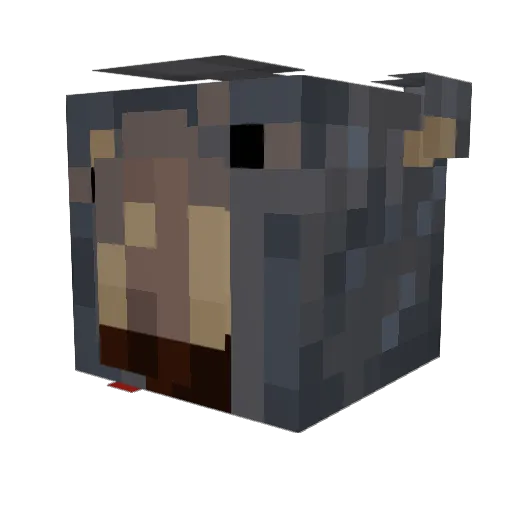 stubaldin Minecraft avatar head, 3D render