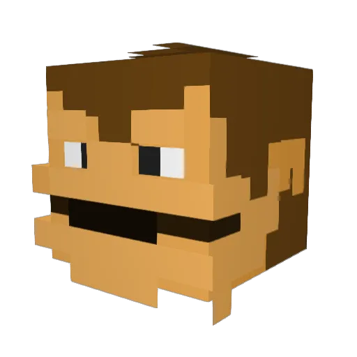 stubbbbs Minecraft avatar head, 3D render