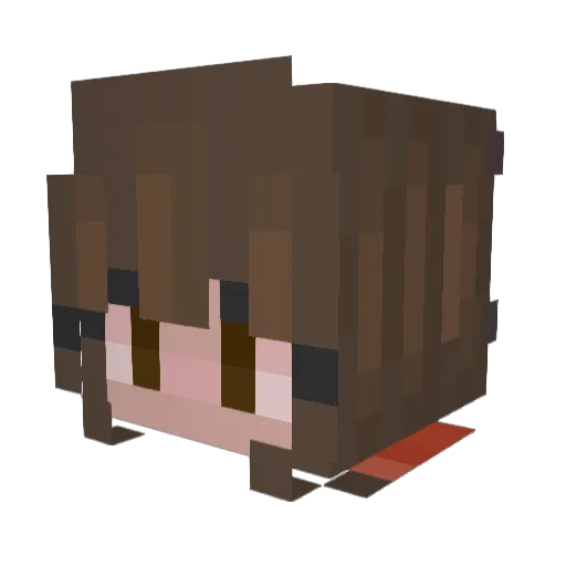 stubidsnowman Minecraft avatar head, 3D render
