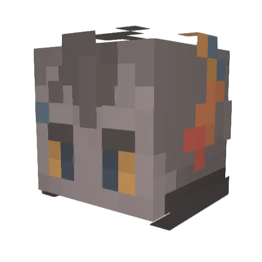 stuckhome Minecraft avatar head, 3D render
