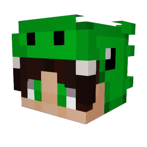 stuckonsaturn Minecraft avatar head, 3D render