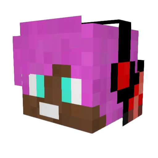 studiomat Minecraft avatar head, 3D render