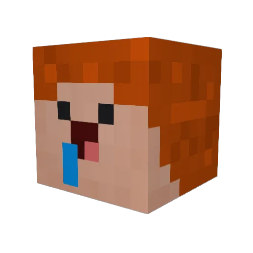 stuermsen Minecraft avatar head, 3D render