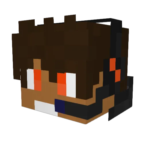 stuewrte Minecraft avatar head, 3D render