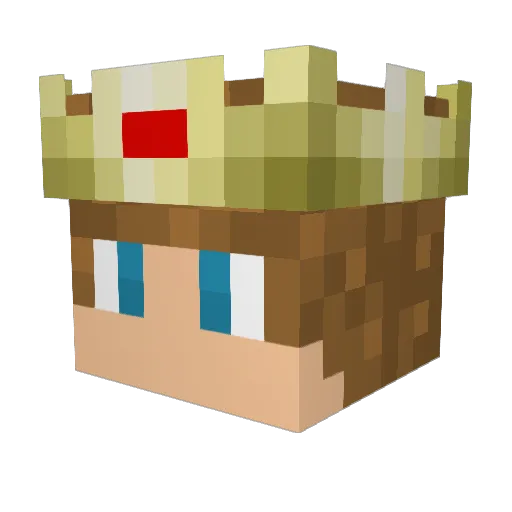 stuffthestuff Minecraft avatar head, 3D render