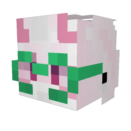 stufy82 Minecraft avatar head, 3D render