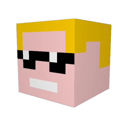 stulaw90 Minecraft avatar head, 3D render