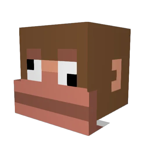 stulejmen420 Minecraft avatar head, 3D render