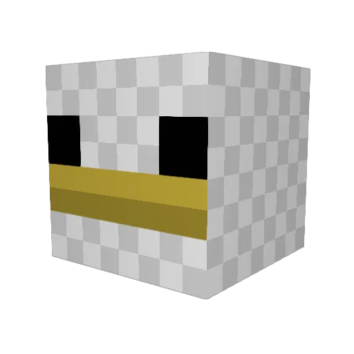 stuminer22 Minecraft avatar head, 3D render