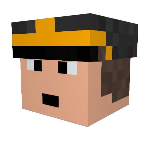 stumnigarov Minecraft avatar head, 3D render