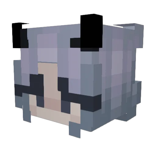 stumpss Minecraft avatar head, 3D render