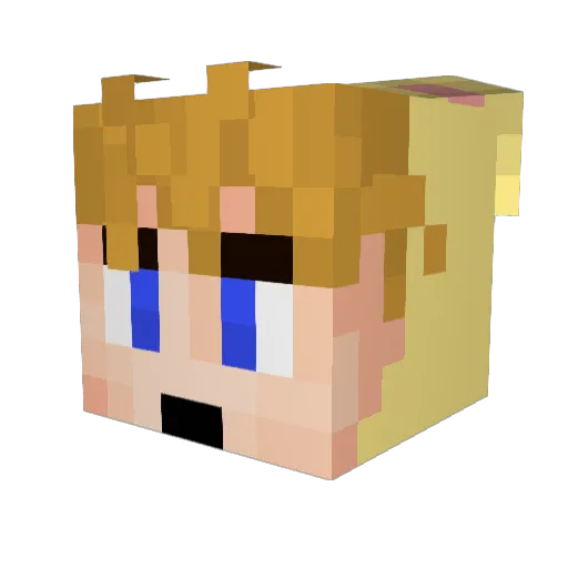 stumuir Minecraft avatar head, 3D render