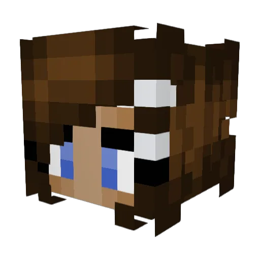stunnax Minecraft avatar head, 3D render