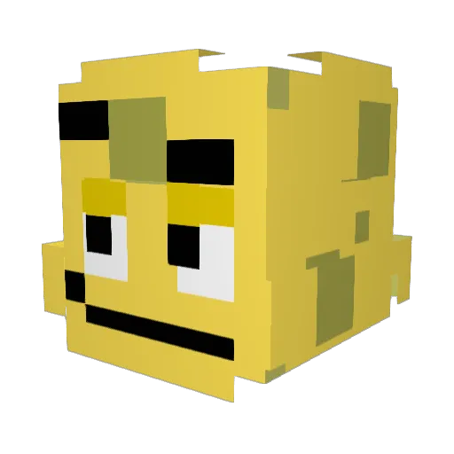 stunnqa Minecraft avatar head, 3D render