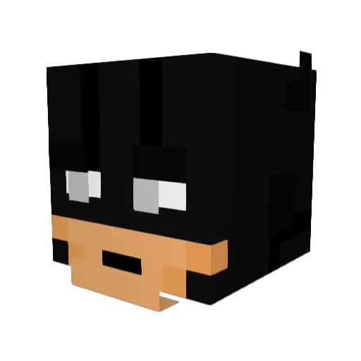 stunt__ Minecraft avatar head, 3D render