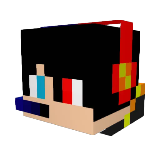 stuntlebj Minecraft avatar head, 3D render