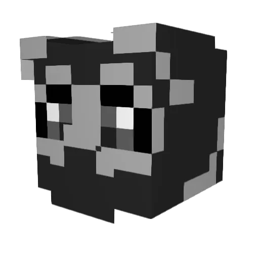 stupdzz_ Minecraft avatar head, 3D render