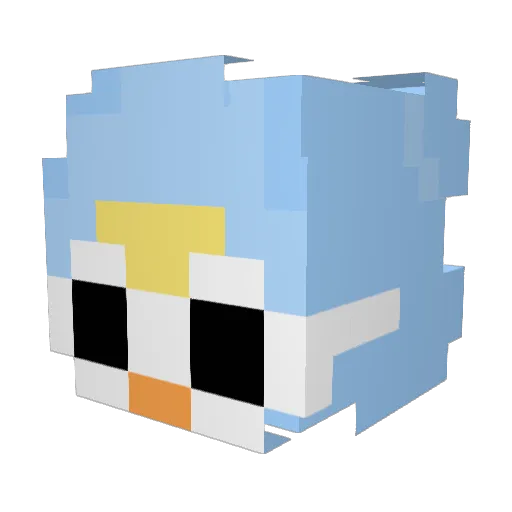stupidho3 Minecraft avatar head, 3D render