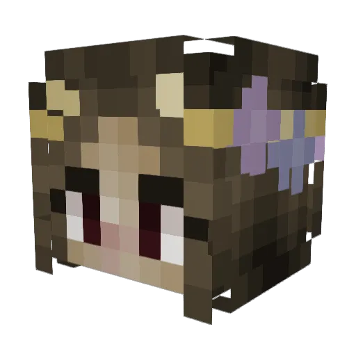 stupidmillie Minecraft avatar head, 3D render