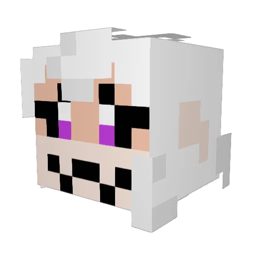 stupidpuppylizzy Minecraft avatar head, 3D render