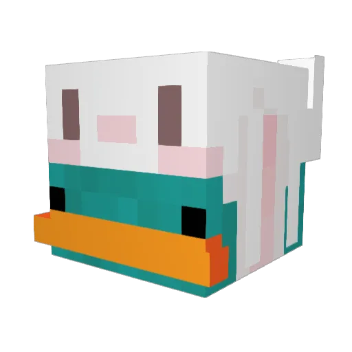 stupidpushinka Minecraft avatar head, 3D render