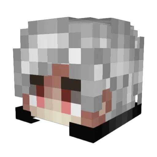 stupidscarl Minecraft avatar head, 3D render
