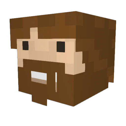 sturelarsson Minecraft avatar head, 3D render