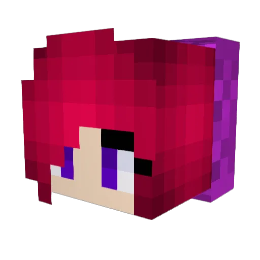 stuxnet_exe Minecraft avatar head, 3D render