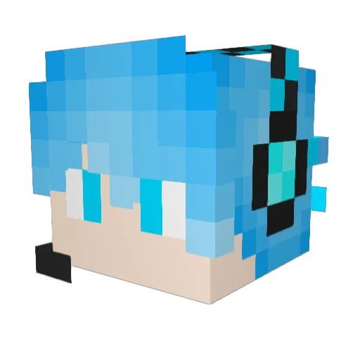 stwead Minecraft avatar head, 3D render
