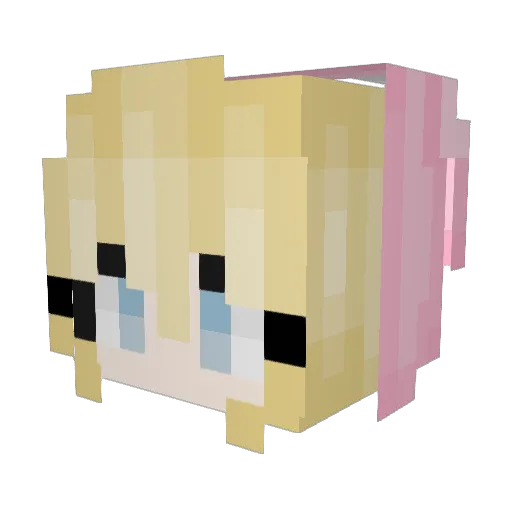 stxchx Minecraft avatar head, 3D render