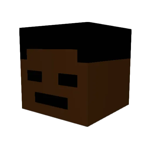 stxep Minecraft avatar head, 3D render