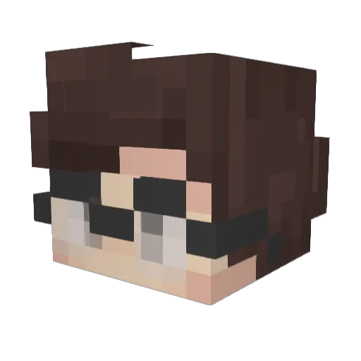 stxphen Minecraft avatar head, 3D render