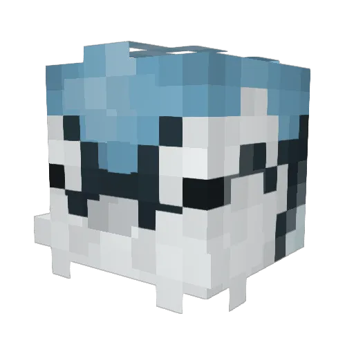stxrch1ld Minecraft avatar head, 3D render