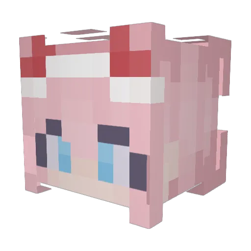 stxrgxzin Minecraft avatar head, 3D render