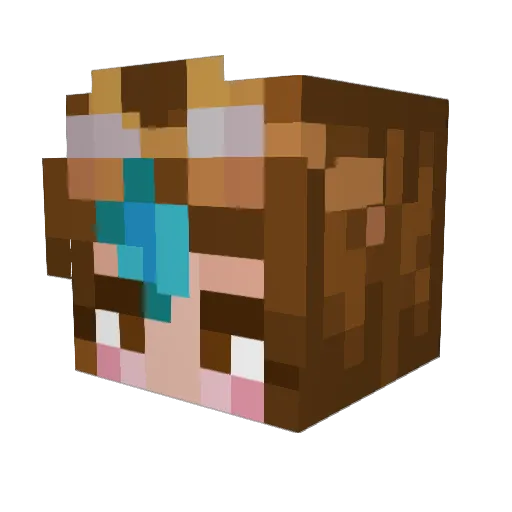 stxrvenom Minecraft avatar head, 3D render