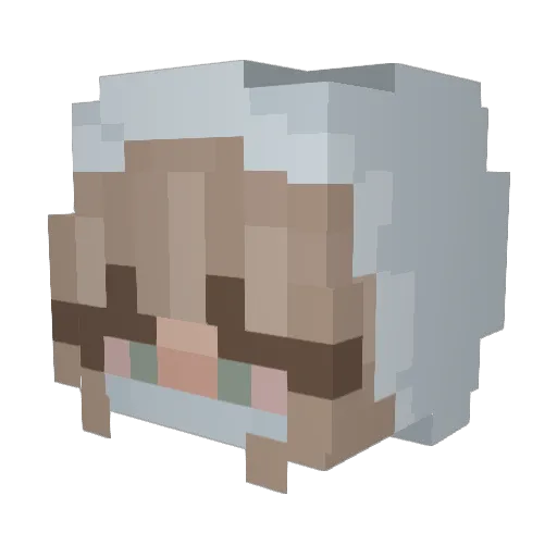 stxxnchen Minecraft avatar head, 3D render