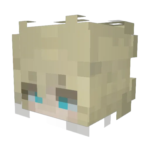 styckyy Minecraft avatar head, 3D render