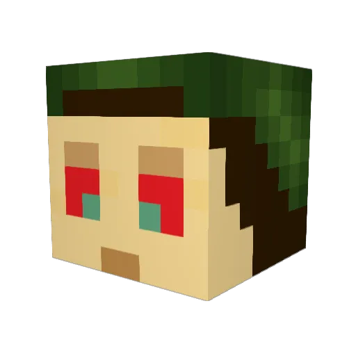 stygalan Minecraft avatar head, 3D render