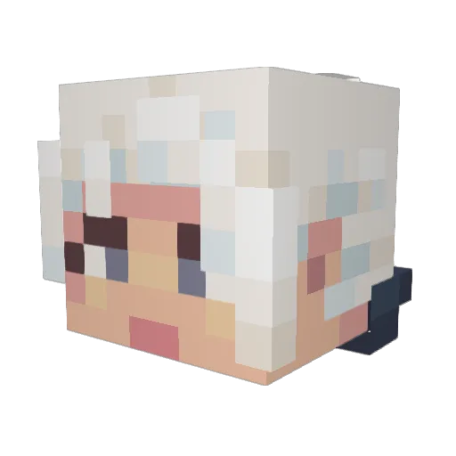 stylaaaaaa Minecraft avatar head, 3D render