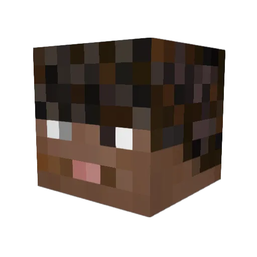stylex_official Minecraft avatar head, 3D render