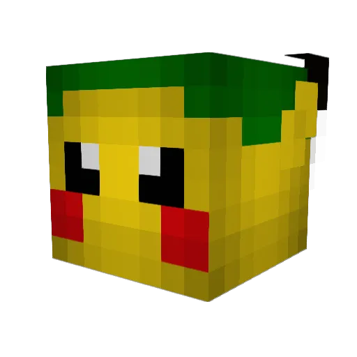 stylia76 Minecraft avatar head, 3D render
