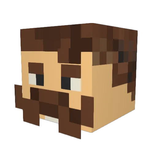 styngvi Minecraft avatar head, 3D render