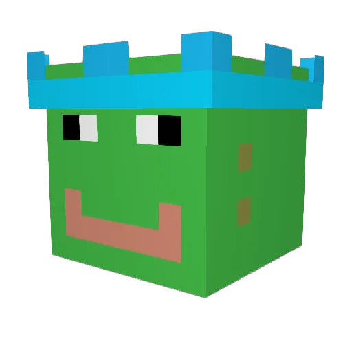 styrmouss Minecraft avatar head, 3D render