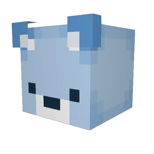 styxss Minecraft avatar head, 3D render
