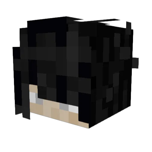 styzlerfical Minecraft avatar head, 3D render