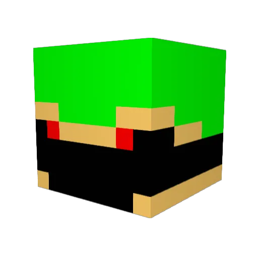 stzack25 Minecraft avatar head, 3D render