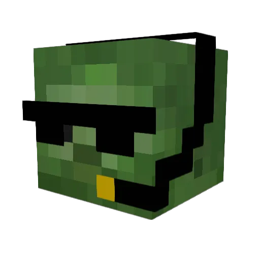 stzb9078 Minecraft avatar head, 3D render