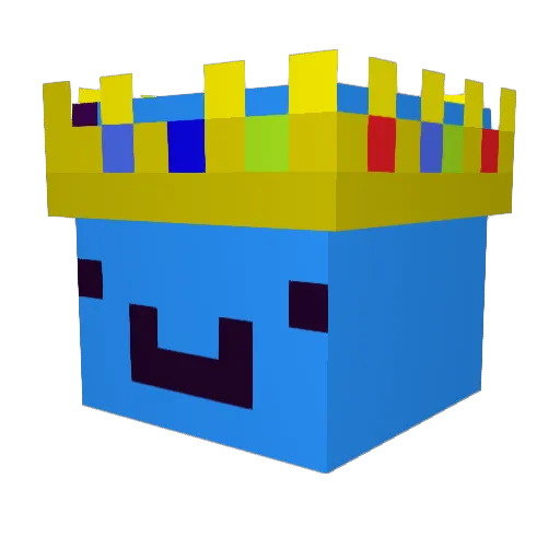 stzhc Minecraft avatar head, 3D render