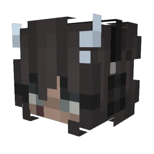stzrk Minecraft avatar head, 3D render