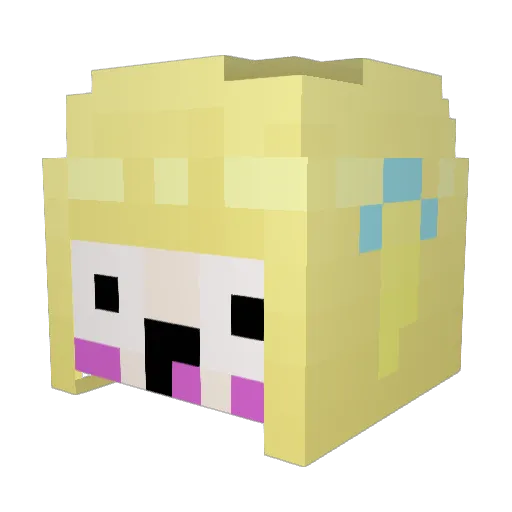 su06tt Minecraft avatar head, 3D render